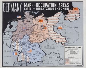 Deutschland Karte der Besatzungszonen (Karte der Militärregierung) Deutschland Karte der Besatzungszonen (Karte der Militärregierung)